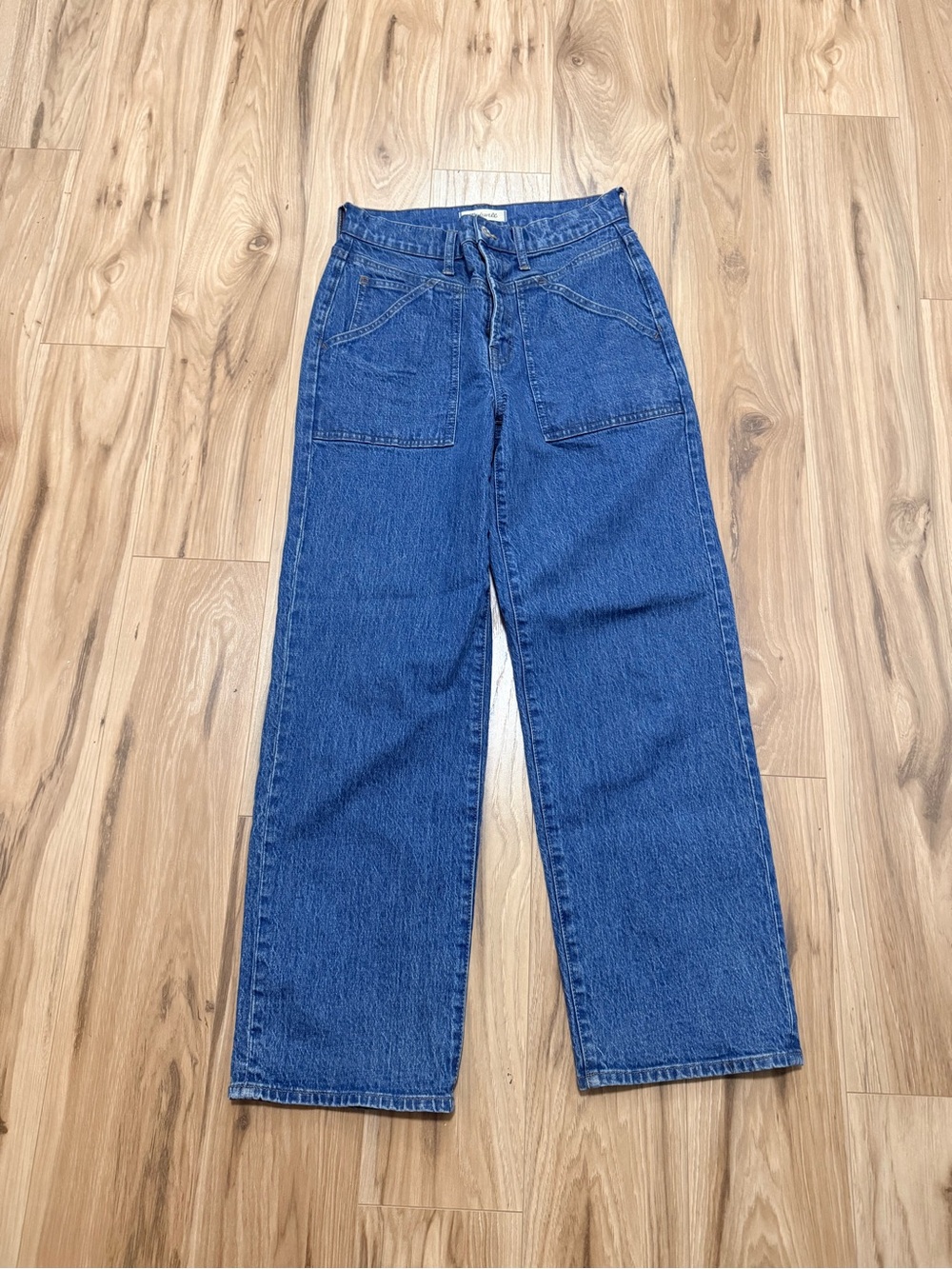 Madewell Classic Blue Wide Leg Jeans